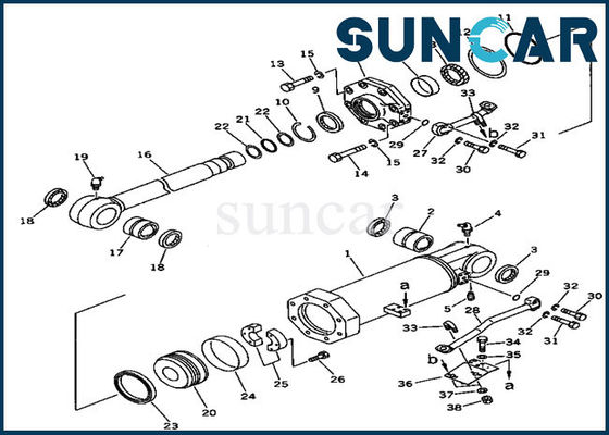 kupować 707-99-74410 Zestawy uszczelek zrywaka Zestaw naprawczy siłownika podnoszenia do spychacza Komatsu D375A-2 online manufacture