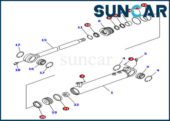 kupować 707-99-24930 Zestawy cylindrów kątowych Komatsu Wersja zagraniczna Zestaw naprawczy uszczelki spychacza online manufacture