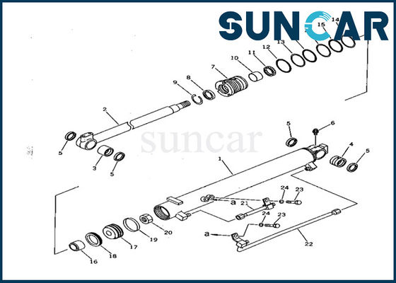 kupować Uszczelnienie koparki 707-98-22020 Zestawy uszczelek cylindra przechyłu ostrza PC28UU Zestaw serwisowy Komatsu online manufacture