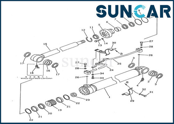 kupować 707-98-36200 Zestaw uszczelek cylindra wysięgnika Modele wyposażenia Komatsu PC100-5 Wewnętrzny zestaw naprawczy online manufacture