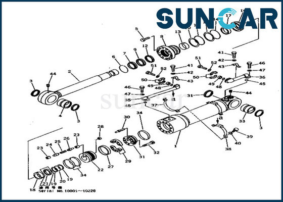 kupować 707-99-56310 Zestaw uszczelek dolnego cylindra PC1000-1 Zestawy naprawcze uszczelek olejowych do ciężkich maszyn Komatsu online manufacture