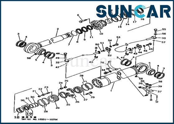 kupować Zestaw naprawczy Komatsu 707-99-78620 Zestaw uszczelek cylindra wysięgnika pasuje do modeli koparek PC1000-1 online manufacture