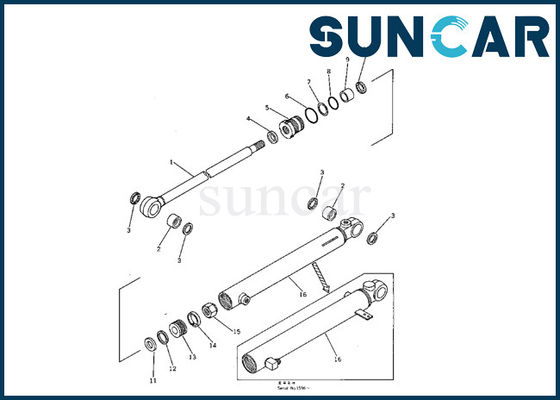 kupować 707-00-50320 Zestaw uszczelek siłownika hydraulicznego ramienia Komatsu Pasuje do maszyn do koparek PC05-1 online manufacture