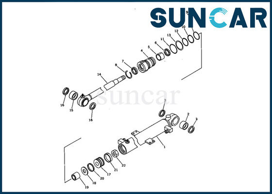kupować 707-00-50660 Komatsu PC05-6 Zestaw naprawczy wewnętrznego cylindra wysięgnika do minikoparki online manufacture