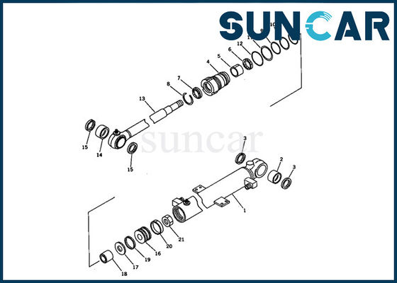 kupować PC07-1 Komatsu 707-00-60410 Zestaw uszczelek cylindra wysięgnika minikoparki Części zamienne do uszczelniania maszyn online manufacture