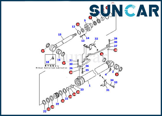 kupować Komatsu 707-99-37300 Zestaw uszczelek cylindra wysięgnika Pasuje do maszyn do koparek PC130-7 Zestaw serwisowy części wewnętrznych online manufacture