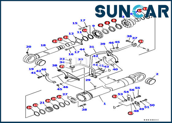kupować Modele PC1250-7 707-99-77010 Zestaw uszczelek cylindra ładowarki łyżkowej Komatsu Części wewnętrzne koparki Komatsu online manufacture