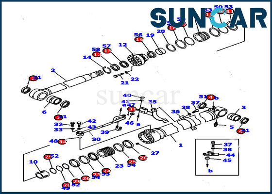 kupować 707-99-39680 Zestaw uszczelek siłownika ramienia Komatsu do wewnętrznego zestawu naprawczego maszyny PC128UU-1 online manufacture