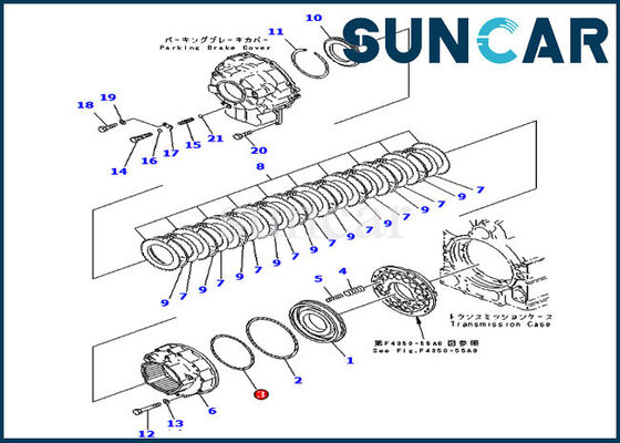 kupować 714-07-18590 Pierścień uszczelniający skrzyni biegów WA450-3 WA470-3 Komatsu Loaders Machinery Sealing online manufacture