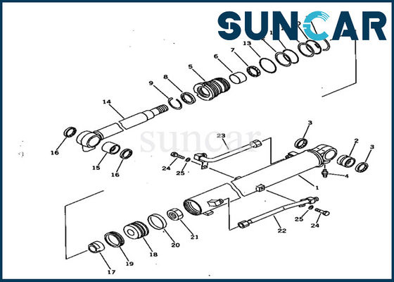 kupować 707-99-15710 Komatsu PC28UU-1 Zestaw uszczelek cylindra wysięgnika Odporność na olej Wymiana wewnętrznego zestawu serwisowego online manufacture
