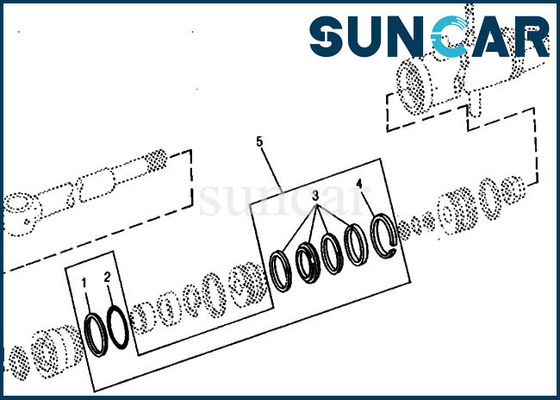 kupować RE15907 Zestaw naprawczy do wymiany cylindra tłumu 690B 690 Zestaw uszczelnienia hydraulicznego DEERE online manufacture