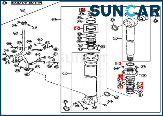kupować JOHN DEERE 4660036 Zestaw naprawczy uszczelki cylindra hydraulicznego wysięgnika 750 800C Zestawy serwisowe do koparek online manufacture