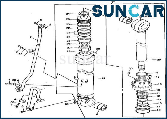 kupować 790 JOHN DEERE TH102827 Arm Seal Kit Hydraulic Cylinder Sealing Kit For Excavator online manufacture
