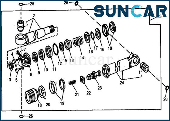 kupować AR88791 Zestaw uszczelek cylindra tłumu John Deere 890 Hydrauliczne zestawy naprawcze do koparek online manufacture