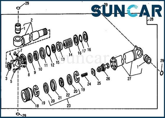 kupować RE11568 Zestaw naprawczy cylindra hydraulicznego do koparki Crowd JOHN DEERE 890 online manufacture