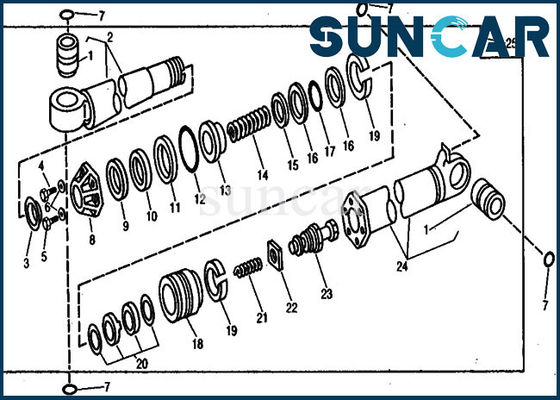 kupować Crowd Cylinder AR105687 Zestaw naprawczy Zestaw uszczelniający Deere Zestaw uszczelniający do modeli koparek 890A online manufacture