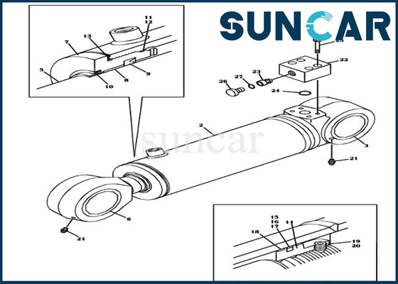 kupować LZ00621 Zestaw naprawczy uszczelki cylindra przeciwwagi do obudowy CX460 CX470B CX470C online manufacture