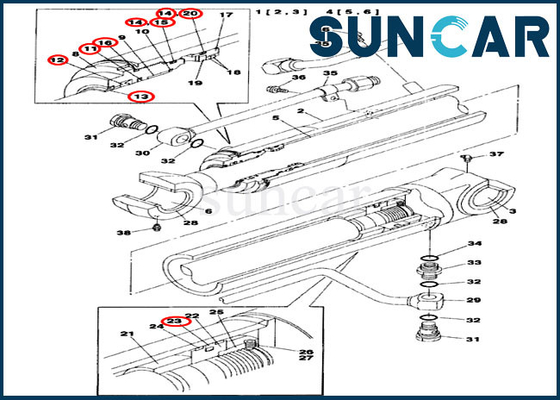 kupować CX75SR CX80 Case LZ00470 Standardowy zestaw uszczelek wysięgnika do części zamiennych zespołu cylindrów online manufacture