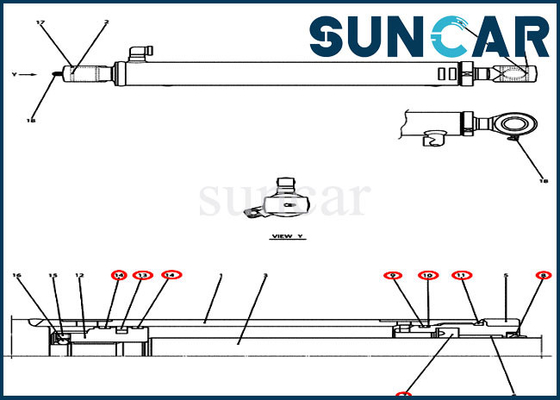 kupować PX01V00041R300 Zestaw uszczelek cylindra łyżki pasuje do CASE CX36B CX31B Kompaktowa/mini koparka gąsienicowa online manufacture