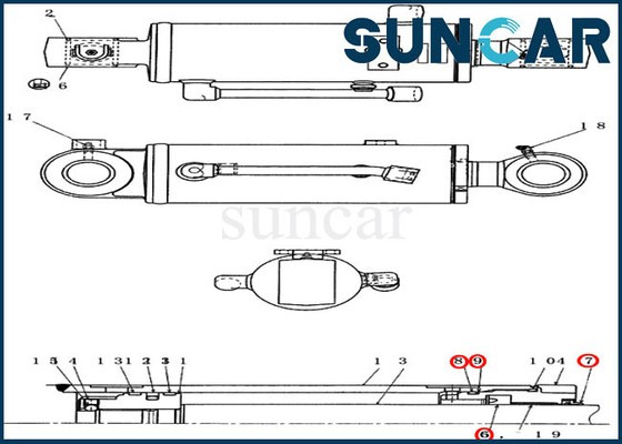 kupować PX01V00043R300 Zestaw naprawczy uszczelki cylindra spycharki pasuje do CASE CX36B CX31B Zestaw uszczelniający do koparki online manufacture