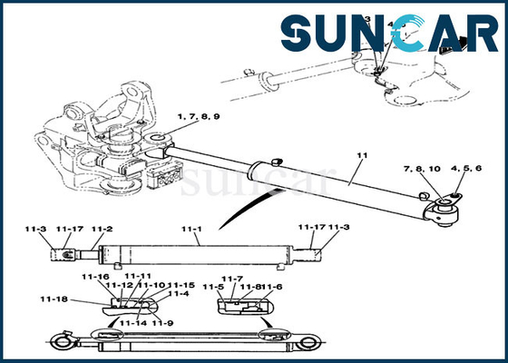 kupować PH01V00031R400 Zestaw do wymiany uszczelki CX50B Zestawy cylindrów do koparek gąsienicowych online manufacture