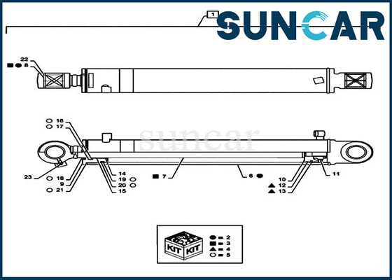 kupować CX55B CASE PS01V00004R300 Zestaw uszczelek tłoka siłownika obrotu koparki Hydrauliczny zestaw uszczelniający naprawczy online manufacture