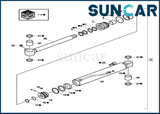 kupować CX17C Części do koparek XKCC-01532 XKCC01532 Zestaw uszczelek cylindra wysięgnika wysięgnika Zestawy serwisowe online manufacture