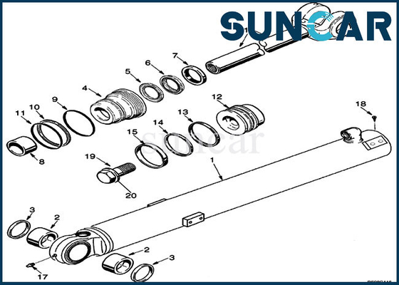 kupować 87440117 Zestaw uszczelek cylindra przechyłu łyżki Zestaw zamienny do ciężkiego sprzętu 721E 621F Obudowa ładowarki online manufacture