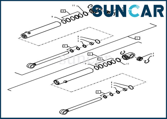 kupować 84402182 Zestaw uszczelek układu kierowniczego 1121F 1121G CASE Zestaw uszczelek oleju hydraulicznego cylindra ładowarki online manufacture