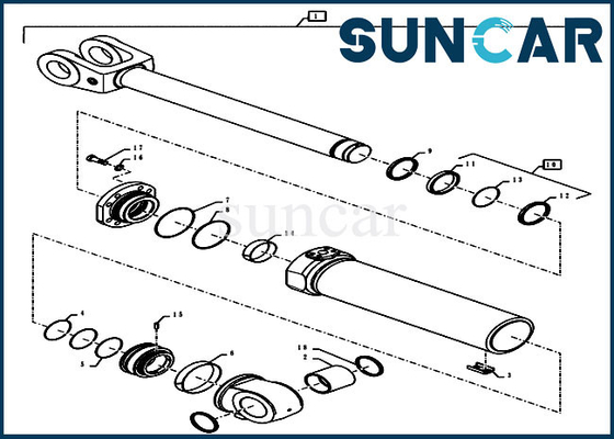 kupować Zestaw serwisowy ładowarki 47773169 Zestaw naprawczy uszczelki siłownika podnoszenia do obudowy modelu 921G 1021G 1121F 1121G online manufacture