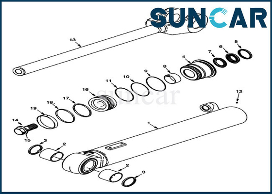 kupować 84244457 Zestaw uszczelek siłownika podnoszenia Zestaw uszczelek obudowy do modeli 921F 821G 821F Części do ładowarek online manufacture