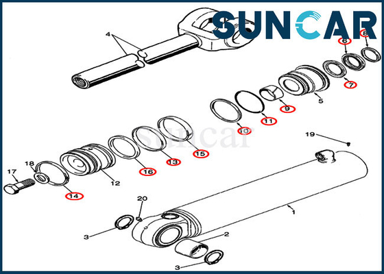 kupować Zestaw uszczelek układu kierowniczego obudowy 87363451 Zestawy do wymiany cylindra Pasuje do ładowarki 921G 821E 921F 821G online manufacture