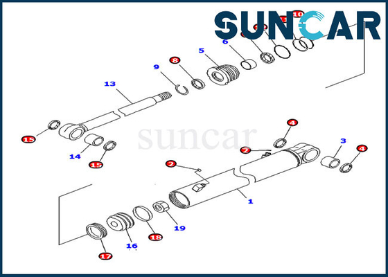 kupować 707-98-14790 Zestaw uszczelek cylindra wychylenia wysięgnika do zestawów wymiennych Komatsu PC20MR-2 PC26MR-3 online manufacture