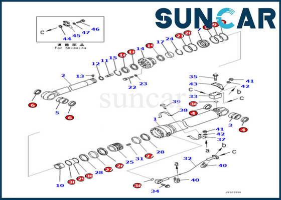 kupować Zestaw do wymiany siłownika ramienia 7079968780 707-99-68780 Do PC400LC-8 PC400-8 PC400-8R Komatsu online manufacture