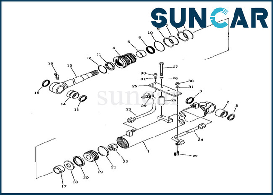 kupować 21X-63-02020 21X6302020 Zestaw uszczelek siłownika ramienia do zestawu uszczelniającego siłownika ramienia PC38UU-1 Komatsu online manufacture
