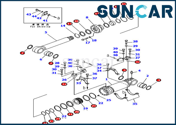kupować 707-99-47800 7079947800 Zestaw uszczelek dolnego cylindra zrzutowego Zestawy serwisowe Pasuje do PC400-7E0 PC400LC-8 Komatsu online manufacture
