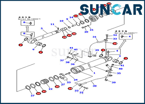 kupować 707-99-68530 Zestaw uszczelek siłownika ramienia do zestawów naprawczych do koparek Komatsu PC400ST-6 PC400ST-6LC online manufacture