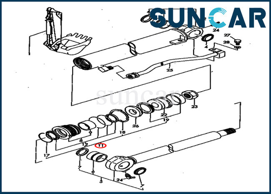 kupować YM172164-72360 YM17216472360 Zestaw uszczelek cylindra kubełkowego pasuje do zestawu uszczelniającego modelu Komatsu PC40FR-1 online manufacture