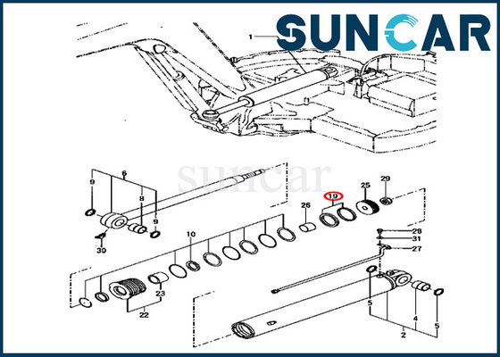 kupować YM172187-72290 YM17218772290 Zestaw uszczelek cylindra obrotowego pasuje do maszyn budowlanych KOMATSU PC70FR-1 online manufacture