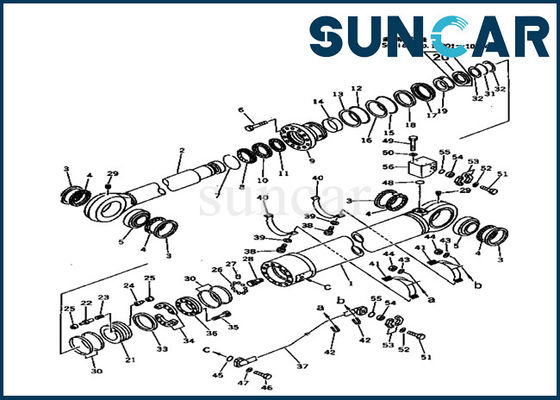 707-99-89200 Zestawy uszczelek siłownika hydraulicznego ramienia do części zamiennych do ciężkich modeli Komatsu PC1000-1