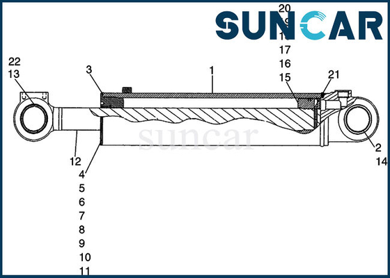 8605263 Zestaw uszczelek kubełkowych CASE 721D Model Zestaw do naprawy cylindra Zestaw uszczelniający do maszyny ładującej