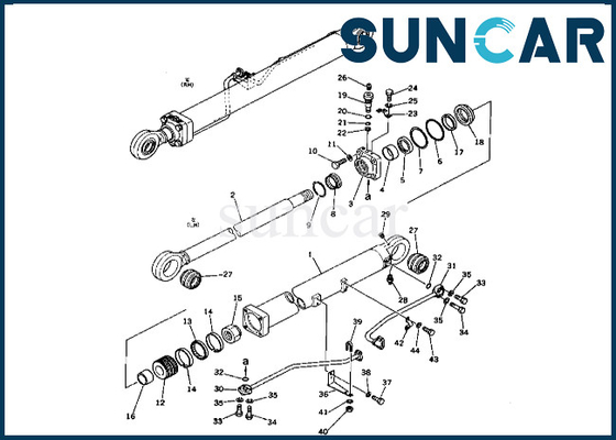 Zestaw uszczelek cylindra wysięgnika 2086356100 208-63-56100 Do zestawu uszczelniającego cylindra wysięgnika PC400-1 Komatsu